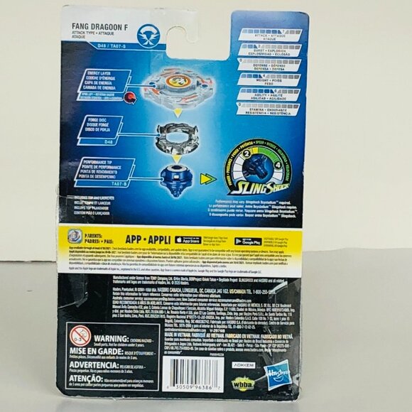 Beyblade Burst Rise Slingshock Fang Dragoon F Starter Pack New Sealed - Picture 12 of 15